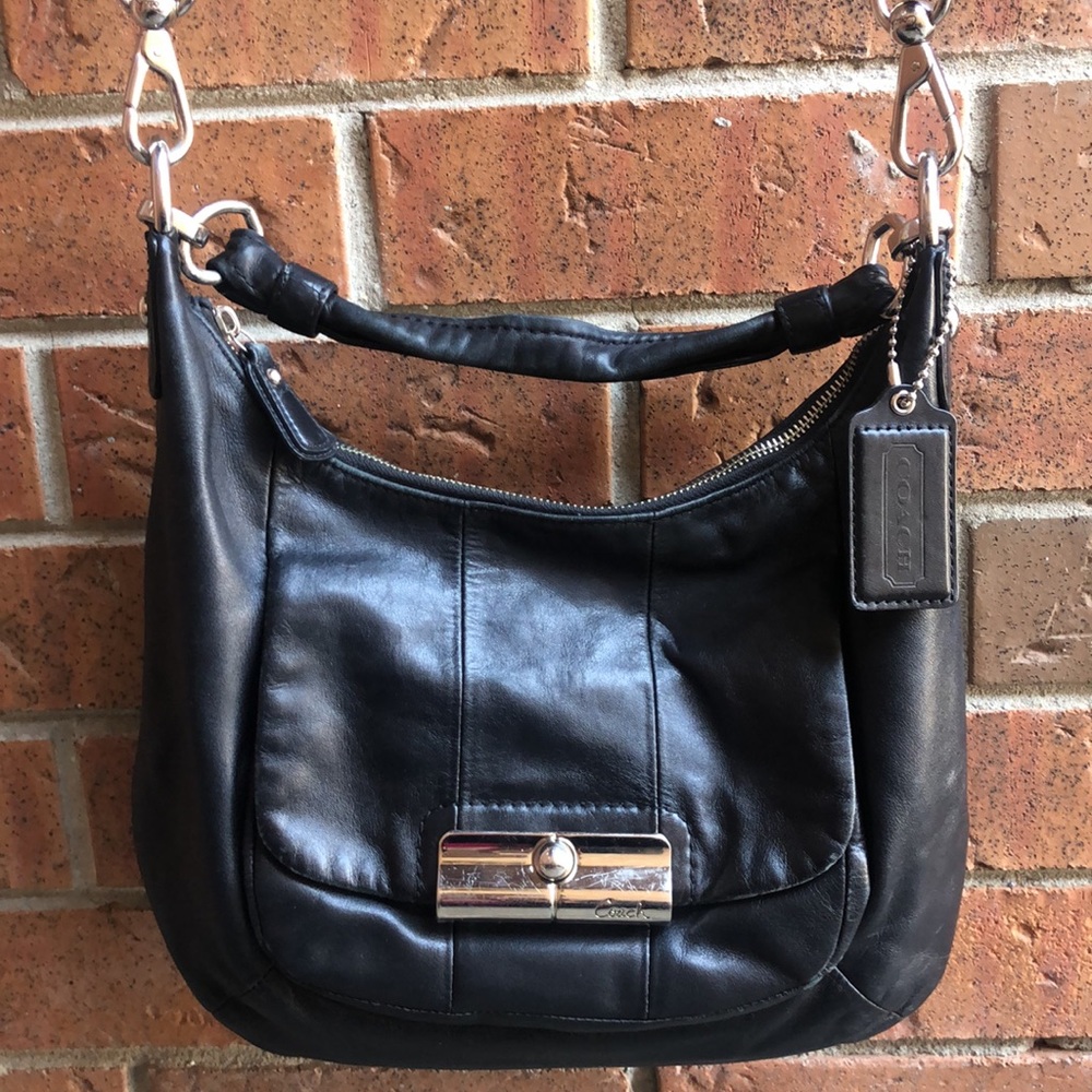 Coach leather crossbody/purse - Picture 1 of 17